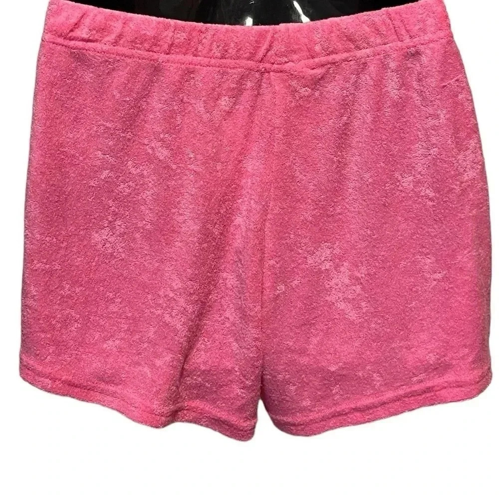 🍀2/$22 Juicy Couture Velour Pink Sleepwear Shorts Womens Sexy Pajamas Small - Picture 4 of 10